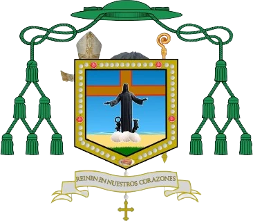 Escudo episcopal de Mons. Víctor Cárabes Chávez